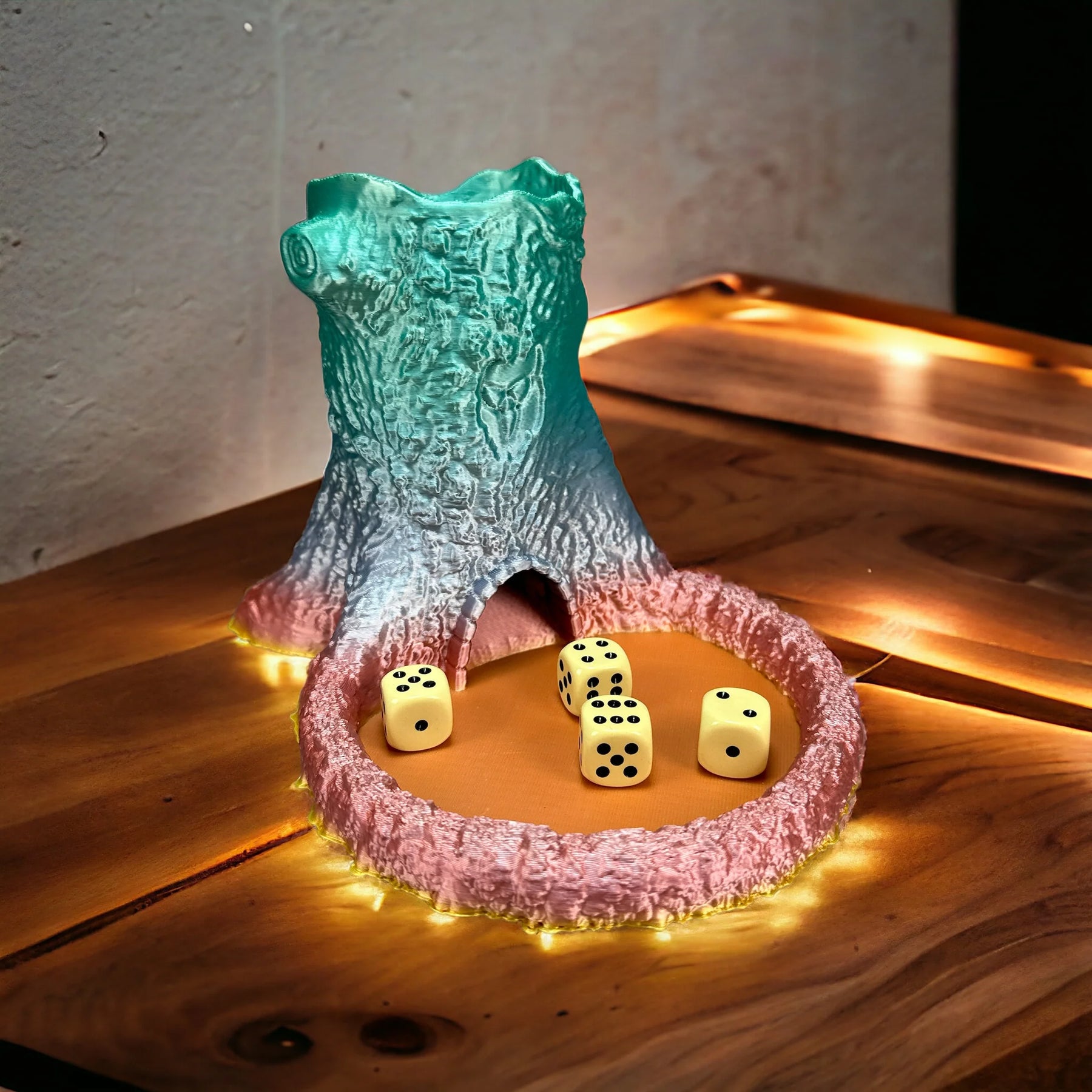 Würfelturm / Würfelhilfe - Natürliches Spielzeug aus nachhaltigem 3D-Druck