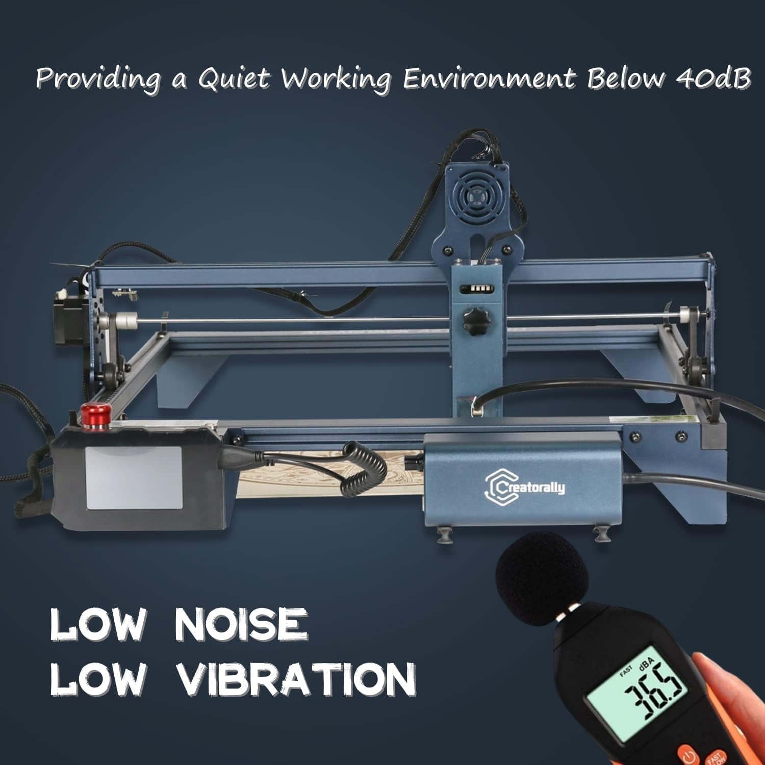 Air Assist Laser, 18L/Min Luftpumpe Für Lasergravierer Mit Speed Control, Laserpumpe Für Gravur Schneide Maschine, Kompatibel Mit S9/S10/A5 PRO/A10 PRO/TTS-55 PRO, Luftstromkontroll