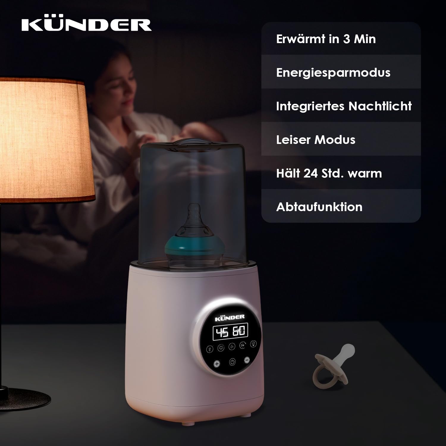 10-In-1 Flaschenwärmer Baby, Babykostwärmer Mit Schnellem Aufwärmen, Warmhalten, Abtauen – Babyflaschen Wärmer Mit Lcd-Display Und Fernbedienung, Sterilisator Für Babyflaschen, Baby Bottle Warmer