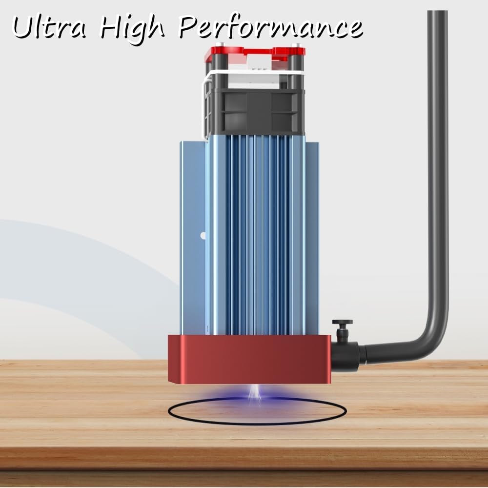 Air Assist Laser, 18L/Min Luftpumpe Für Lasergravierer Mit Speed Control, Laserpumpe Für Gravur Schneide Maschine, Kompatibel Mit S9/S10/A5 PRO/A10 PRO/TTS-55 PRO, Luftstromkontroll