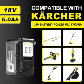 18V 5.0Ah Ersatzakku Für Kärcher Battery Power 18/50 Akku Kompatibel Mit Kärcher 18V Battery Power Werkzeugen