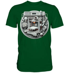 Premium T-Shirts mit dem Design „3D Print“ – Ein Must-Have für 3D-Druck-Enthusiasten - Premium Shirt