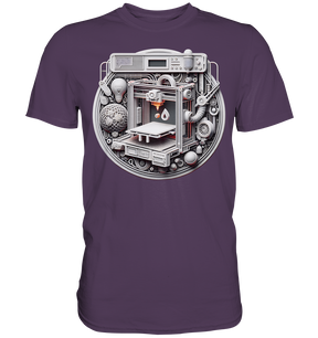 Premium T-Shirts mit dem Design „3D Print“ – Ein Must-Have für 3D-Druck-Enthusiasten - Premium Shirt