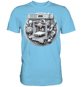 Premium T-Shirts mit dem Design „3D Print“ – Ein Must-Have für 3D-Druck-Enthusiasten - Premium Shirt