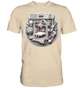 Premium T-Shirts mit dem Design „3D Print“ – Ein Must-Have für 3D-Druck-Enthusiasten - Premium Shirt